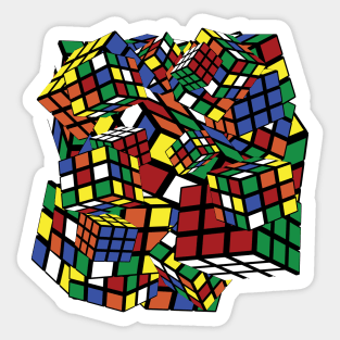 Rubiks cube, puzzle master Sticker